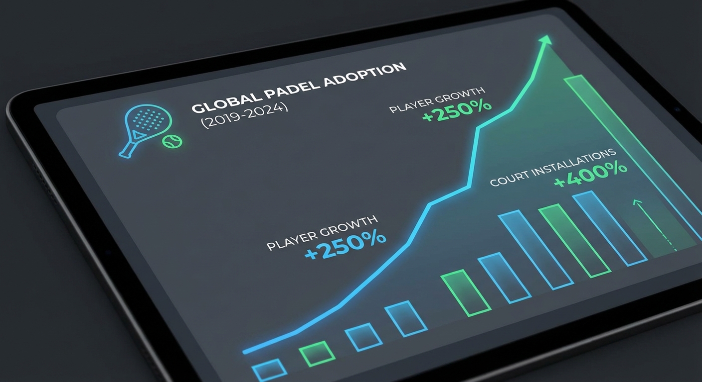 padel sports growth chart