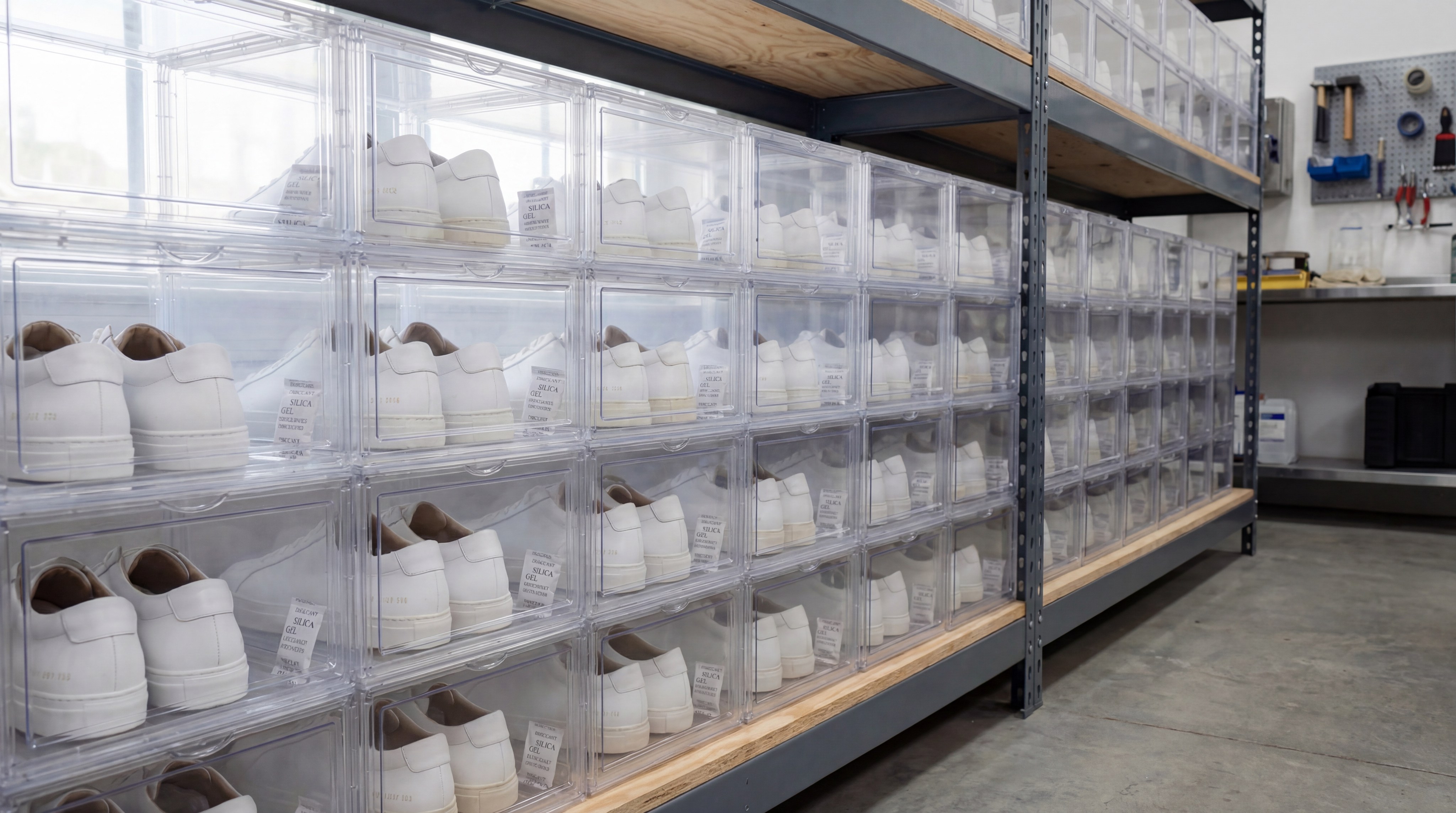 professional sneaker storage setup